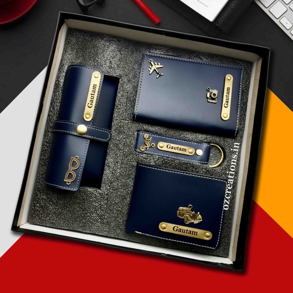 Premium Personalized Wallet Combo Gift Set