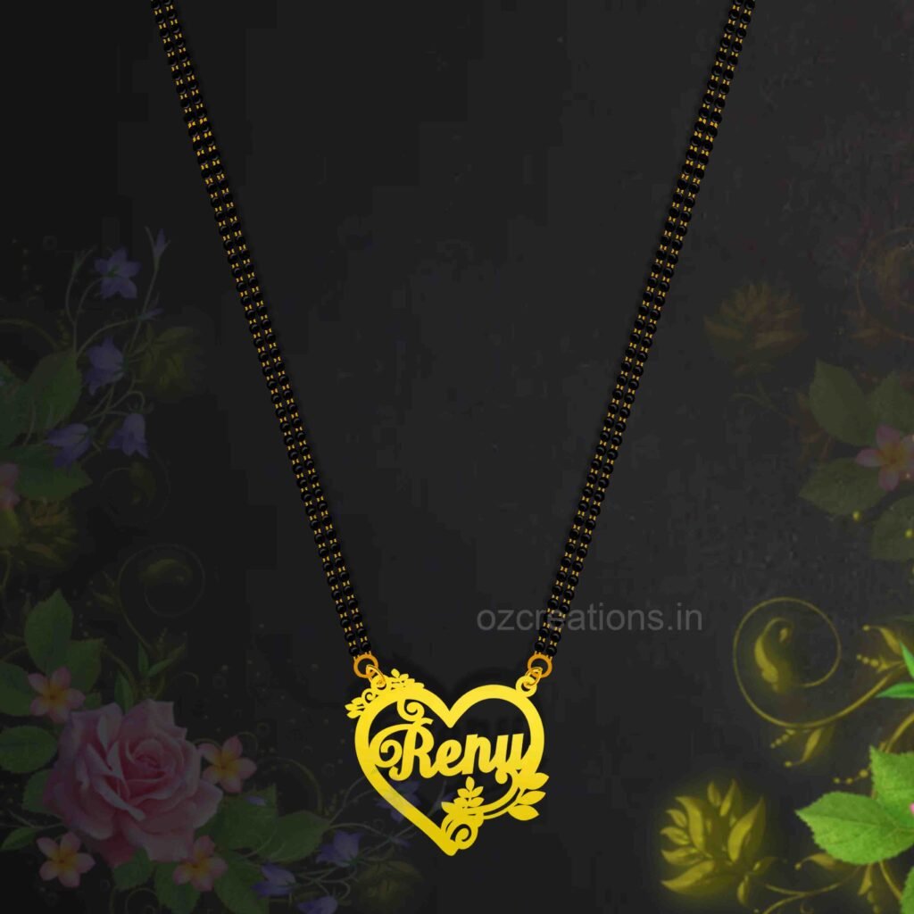 Customized Heart Shape Single Name Necklace