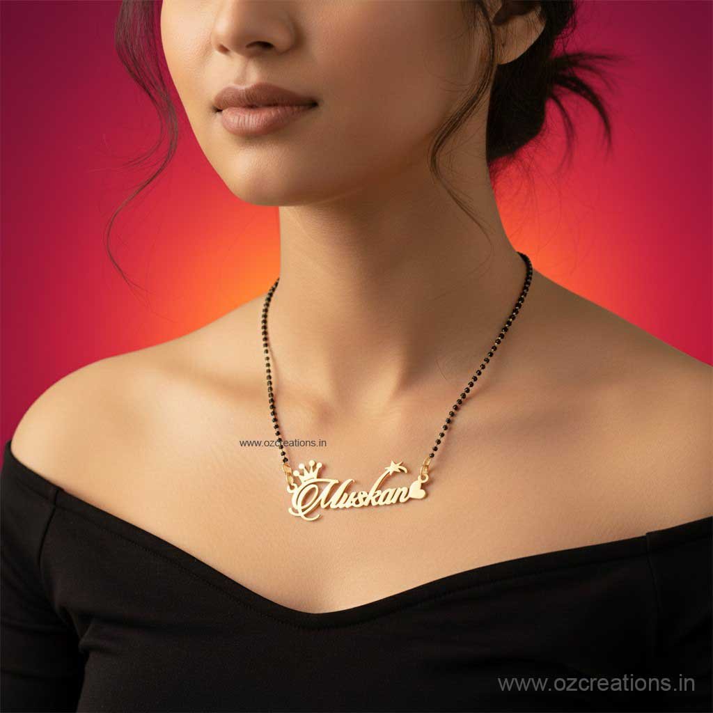 Customized Necklace Single design Crown  heart star