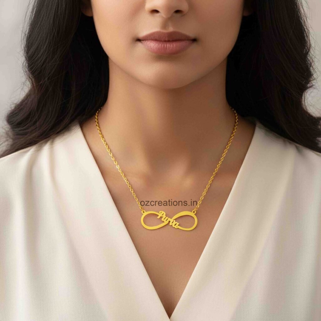 Customized Necklace design infinity