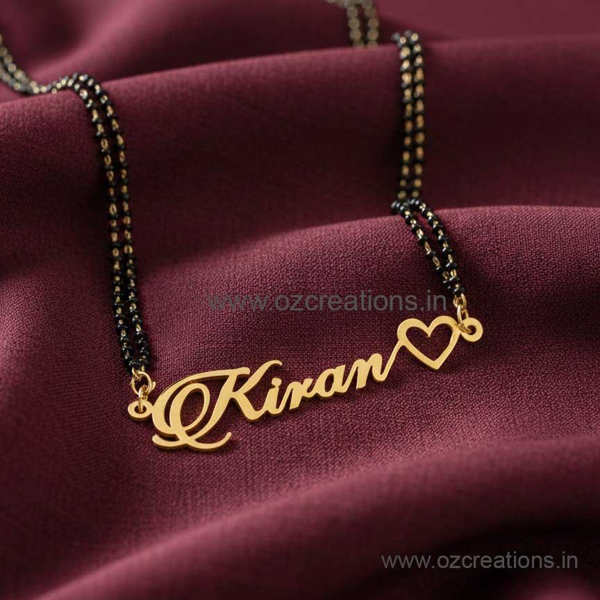 Customized Necklace heart outline pattern